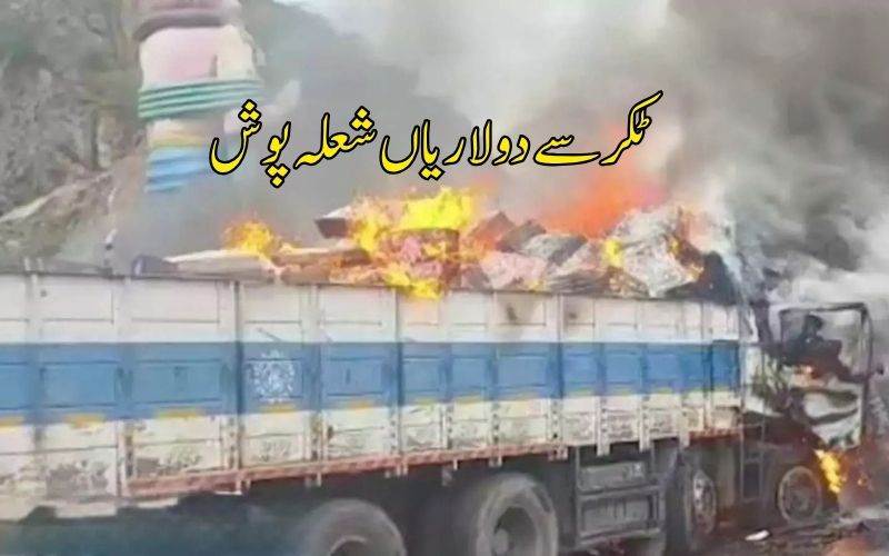 آندھراپردیش میں دردناک سڑک حادثہ،3افراد زندہ جل کر ہلاک